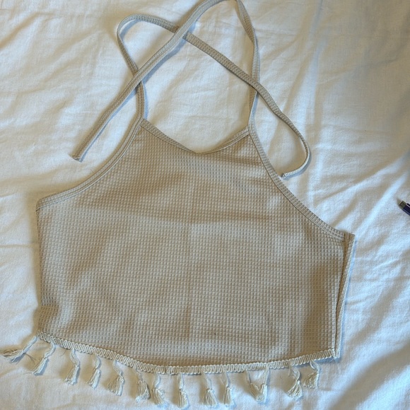 Cream Boho Skirt and Crop Top - Picture 3 of 4